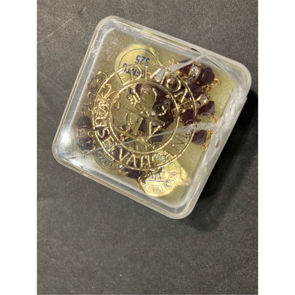 Vatican Museum Red Crystal Bracelet 925